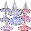 Light-Up Spiderweb Witch Hat Halloween Decoration