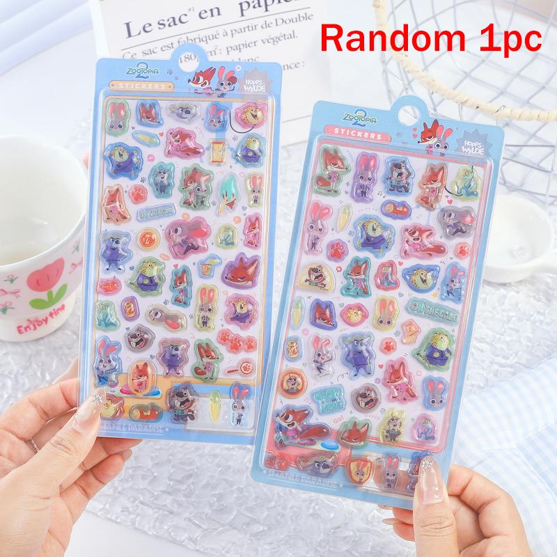 

Zootopia Anime 3D Drop Relief Stickers Cute Cartoon Nick Judy Scrapbooking Diy Journaling Stationery Decor Stickers Gifts