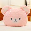 Cuter Bear Plush Pillow With Pp Cotton And Bows Decor For Kids And Teens