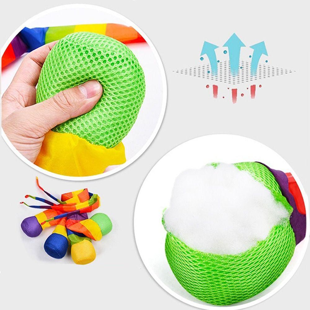Catch Long Tail Sandbag Eco-Friendly Fabric Throwing Soft BallKid Toy Meteor Ball  Kindergarten