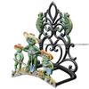 Simple Retro Cast Iron Handicraft Water Pipe Rack, European Wall Mounted Storage Rack, Garden Balcony Decoration Bracket