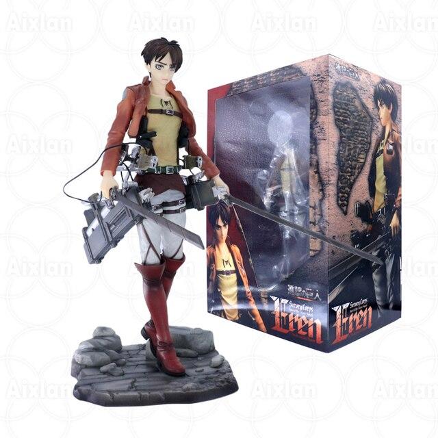 30cm Rival Ackerman Attack On Titan Anime Figure Eren Jaeger Shingeki No Kyojin Action Figure Sentinel Attack On Titan Figurine