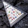 Miniatur Natürliche Kristallachat Edelsteine 36 Arten Kompakte Vitrine Enthalten Geeignet für Bildungszwecke