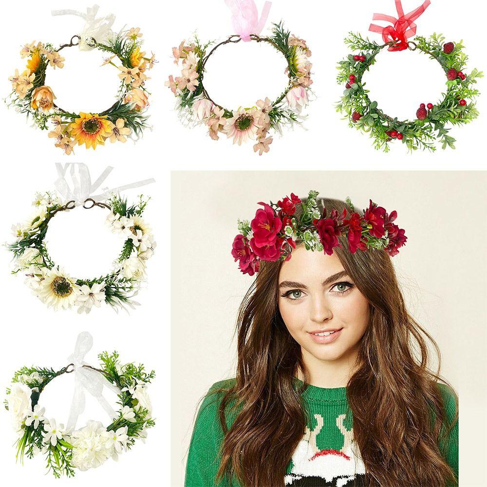 

Fairy Flower Leaf Headbands Forest Hair Accessories Elf Princess Headbands for Halloween Cosplay HH116-2