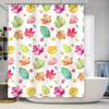 Aquarell-Blätter Duschvorhang Herbst-Dekor-Kollektion (Satz von 1) / Duschvorhänge mit Herbstlaub-Print / Polyester Wasserdicht