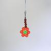 Colorful Bead Flower Pendant Phone Charm Hangings Rope Sweet Phone Chain Strap Bag Decoration Lanyard Keychain Accessory