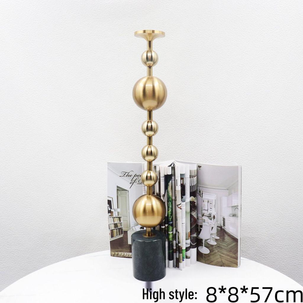 Artistic Iron Ball Candlestick Ornament for Hotel, Restaurant, or Home Décor