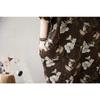 Summer Vintage Loose Cocoon Dress Round Neck Skirt