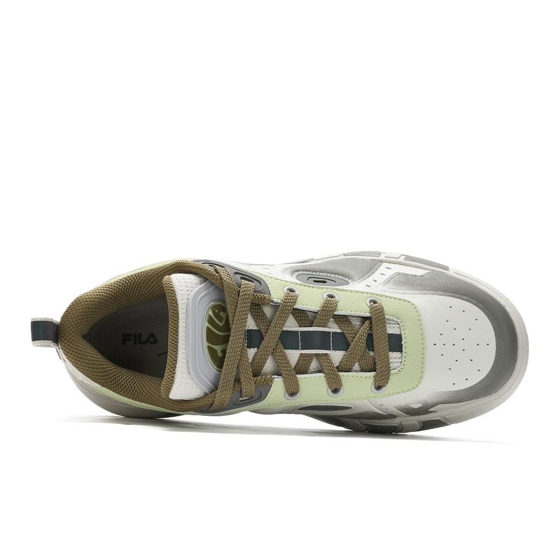 New FILA MELT Low Top Skateboard Shoes Men's Gray Green F12M431201FMN