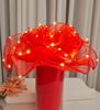 Valentine's Day 3D Ruffled Mesh Lace Flower Bouquet Wrap