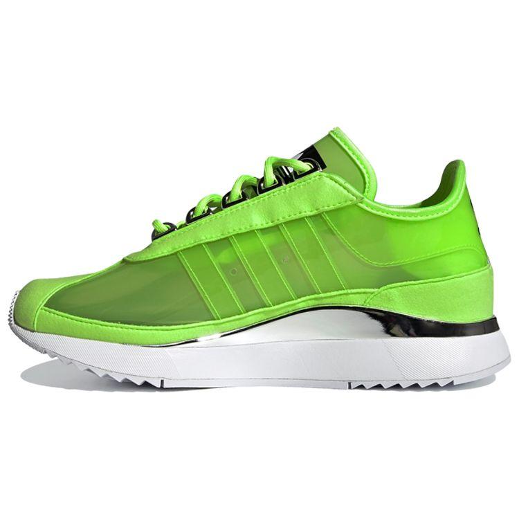 Adidas Originals Sl Andridge Tpu Sports Shock Absorption Non-Slip Low-Top Casual Shoes Women Sneakers Green Silver White FW9913
