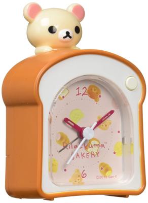 Tamaño del Cuerpo del Reloj de Mesa: Reloj despertador analógico Korilakkuma 9,6 x 6,4 x 5,0 cm CQ160A