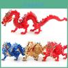 Stunning Chinese Dragon God Animal Model Toy For Collectors In Vibrant Gold Color