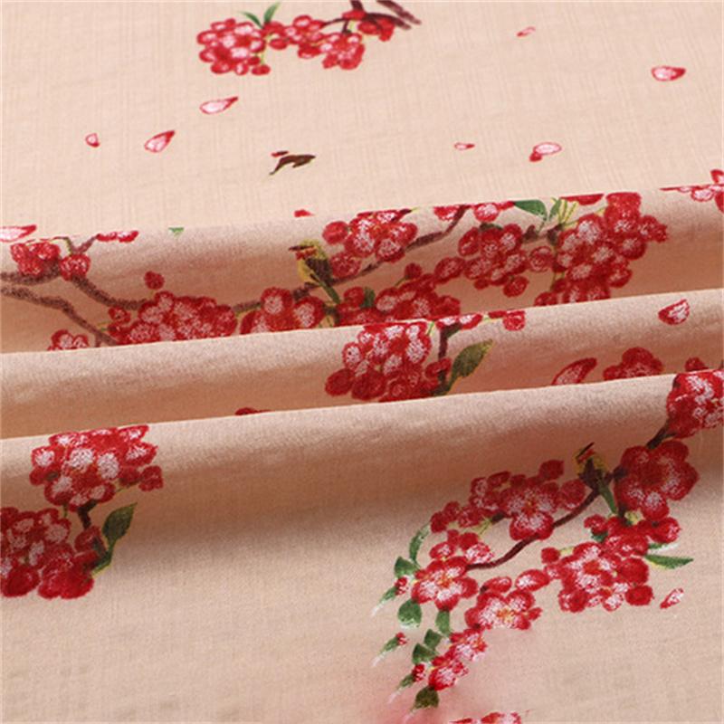 Summer Thin Cotton Cotton Dress Cheongsam Anti Mosquito Pants Fabric DIY Skirt Summer Skirts Cloth Printing Artificial