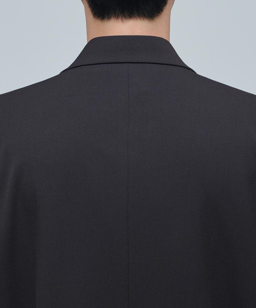 Musinsa Standard Daddy Shoulder Oversized Blazer [Dark Grey]