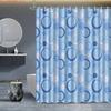 Easy Care Shower Curtain With Hooks Waterproof Anti-Mold Cute Simple Style Quick Install For Home Hotel Apartment Dorm Bathroom