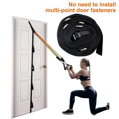 Door Resistance Band Heavy Duty Multi-Point Height Adjustable Punch-Free Men Women Strength Training Door Exercise Strap Home Gym Workout Equipment
