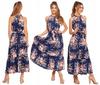 Women's Long Elegant Maxi Sleeveless Dress In Flowers Summer Moraj Xl