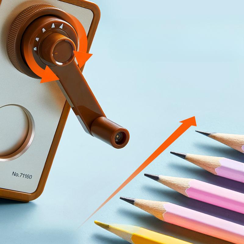 Auto-Feed Pencil Spinner Pencil Sharpener Pencil Sharpener Hand Crank Primary School Pencil Sharpener Pencil Sharpener