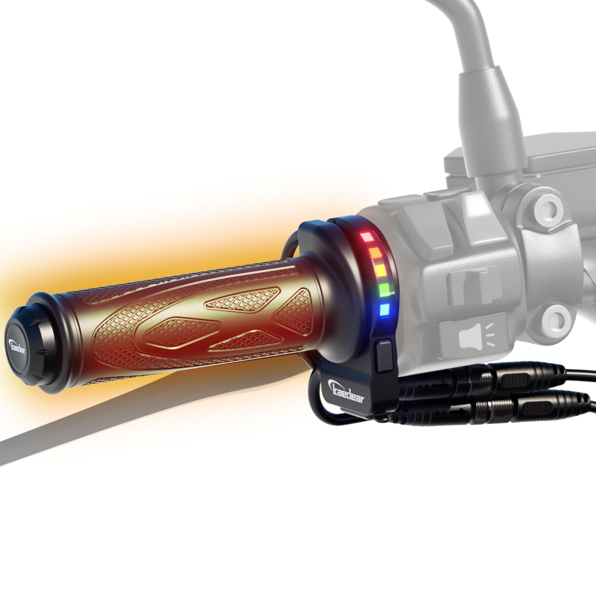 

Kaedear Нагреватели рукояток KDR-GH3C Коаксиальные, 22,2 мм Универсальные, 115–130 мм, 10–45 Вт, IP67, Быстрая зарядка USB-C