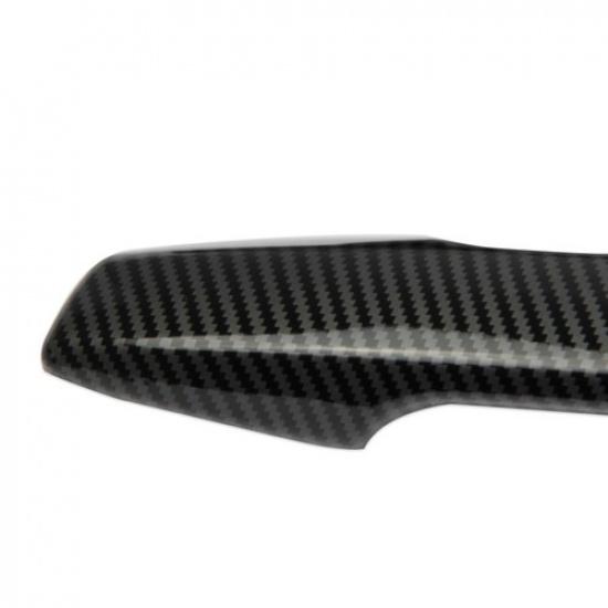 Carbon Fiber Style Side Door Handle Cover Trim 8PCS For Mitsubishi Outlander