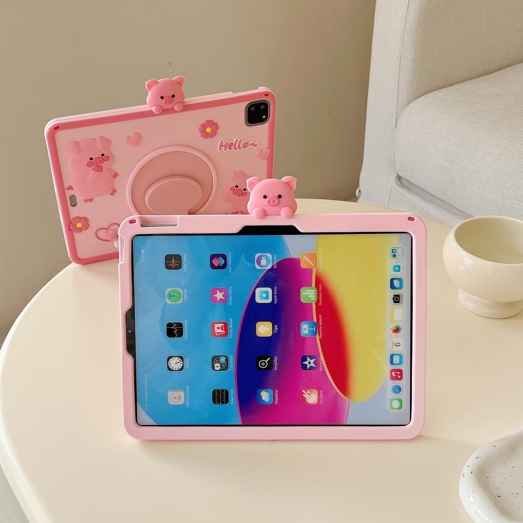Funda Kids case for iPad 7th 8th 9th 10th Gen Case silicone Rotation Stand case For IPad 9.7 10.2 10.5 10.9 Pro11 Air11 mini 6 7