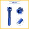 BULLSPANN Blue Universal M6x40 Bicycle Bolt Bike Headset Stem Bolt Bike Accessories Bicycle Replacement