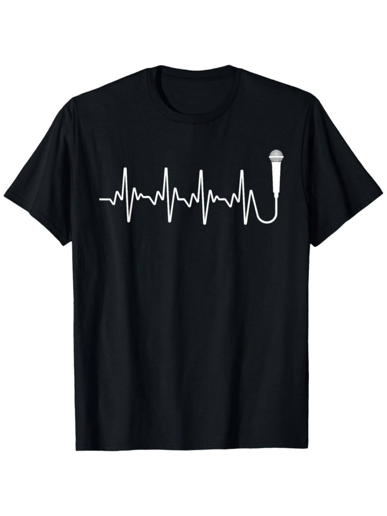 

Cool Vocalist for Men Women Singing Microphone Chorus Music T-Shirt S