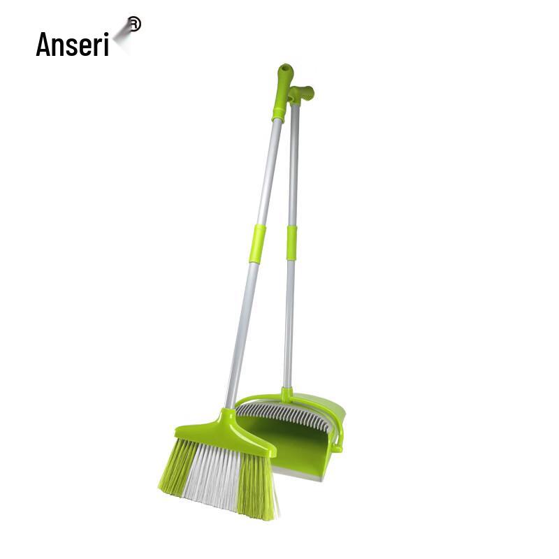 Anserui Stainless Steel Broom and Dustpan Set