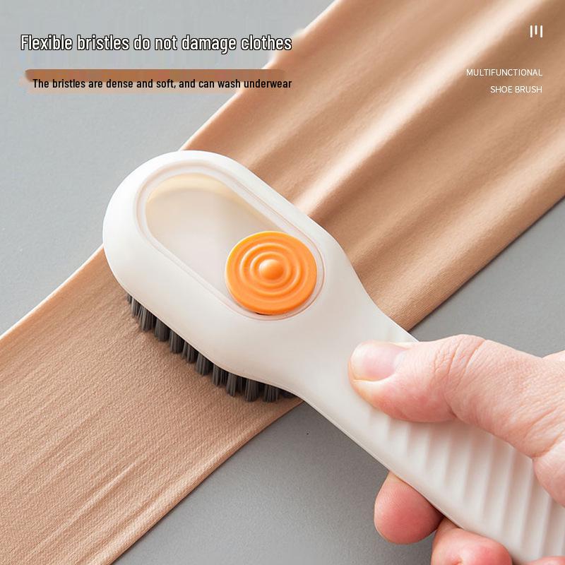 Multifunctional Shoe Brush with Soft Bristles - Liquid Add-On for Safe, Effective Cleaning