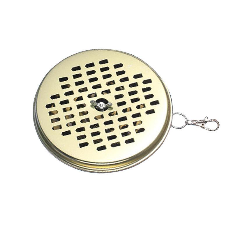 

Stainless Steel Mosquito Coil Holder Outdoor Hanging Repellent Box,Anti-Scald Drop-Proof Rack for Summer Camping/Garden Portable золотий