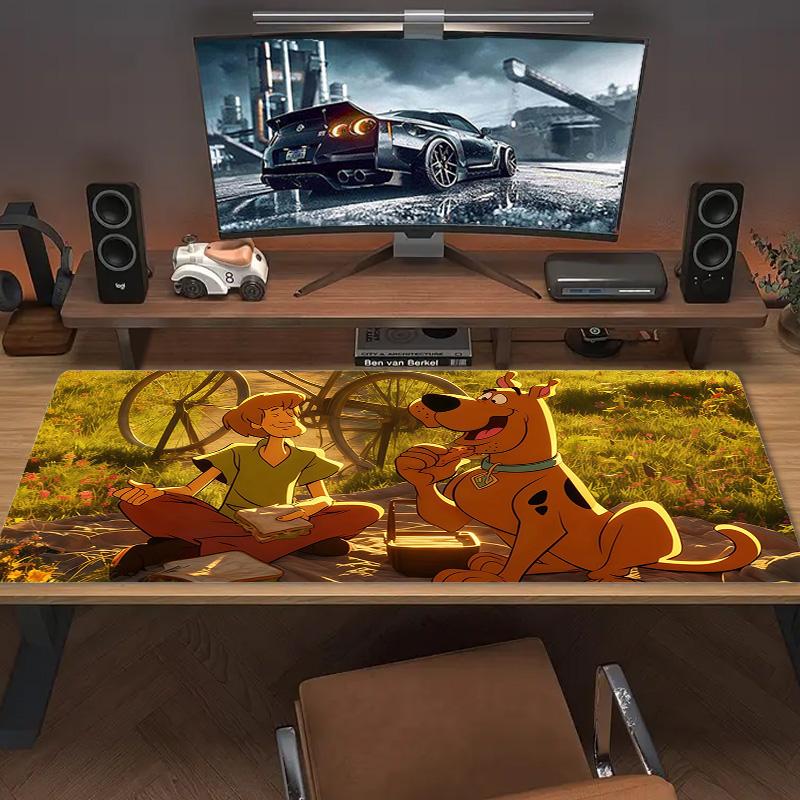 Scooby‑Doo2 Print Cushion Non-slip Laptop Tablet Big Mousepad XXL Mat Mini PC Playmat With Lock edge