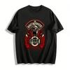 The Brotherhood Of Fire Retro Firefighter Themed Graphic T-Shirt Pure Cotton T-shirt