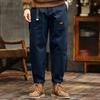 Mens Clothing Spring Autumn Cargo Pants Man Cotton Casual Loose Trouser Belt Mid Waist Joggers Male Straight Baggy Pants