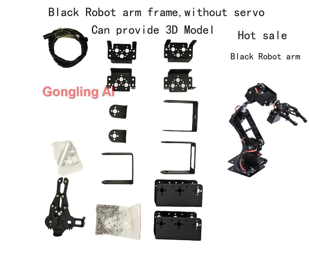 6 DOF Robotic Arm DIY Kit Multi Dof Robot Servo Grasping Maker Education Construction For Arduino ESP32 Programmable Robot Arm