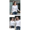 2026 Spring and Autumn Women's Pure Cotton Loose Hooded Long Sleeve T-Shirt, Comfortable Casual Top