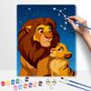 Disney Lion Family Oil Paint Digital Painting Art Kit FillIn Painting Home Decor