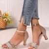 Fashion Women High Heels Sandals Summer Fashion Party Shoes for Women Comfortable Open Toed Thin Heels Sandals Designer Luxury Sandals