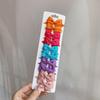 10Pcs/Set 1.9'' Solid Color Ribbon Kids Bows Hair Clips for Baby Girls Handmade Bowknot Hairpin MiNi Barrettes Hair Accessories