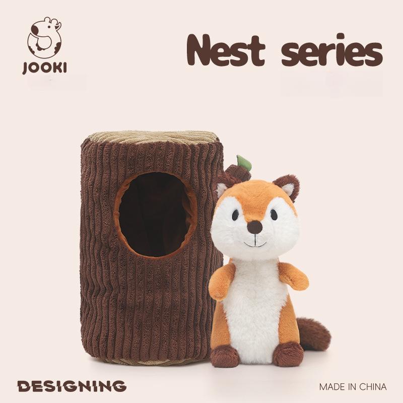 Squirrel Plush Toy - Ultra-Soft Stuffed Animal, Sleep Aid Pillow & Birthday Gift for Kids