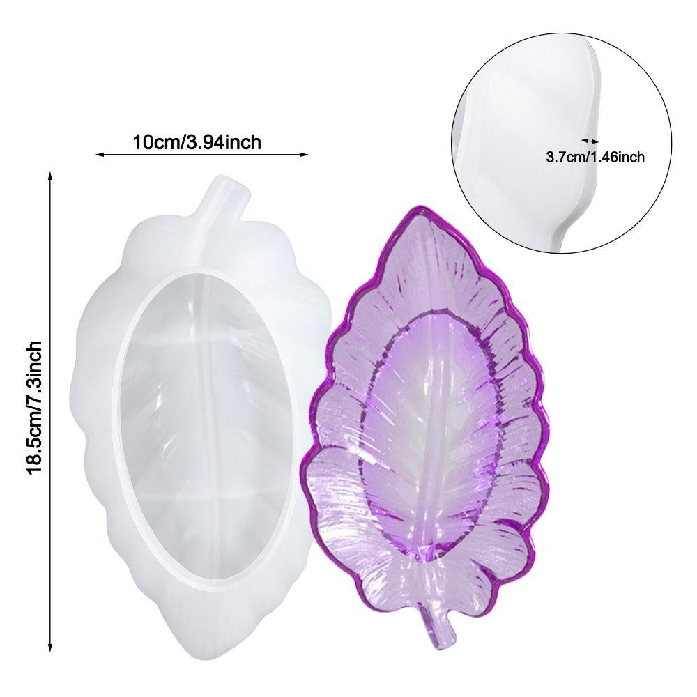 Leaves Shape Resin Mold Silicone Trinkets Tray Mould DIY Jewelry Display Plate  Table