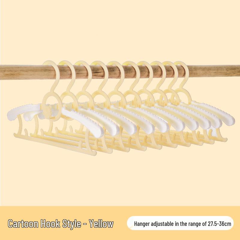 Nordic Style Seamless Plastic Hangers for Infants, Toddlers, and Children's Clothing & Pants