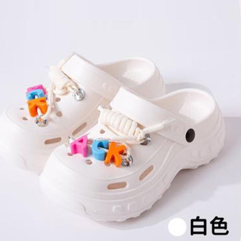 New thick-soled slippers women wear non-slip and wear-resistant cute cartoon eva slippers hole shoes wholesale