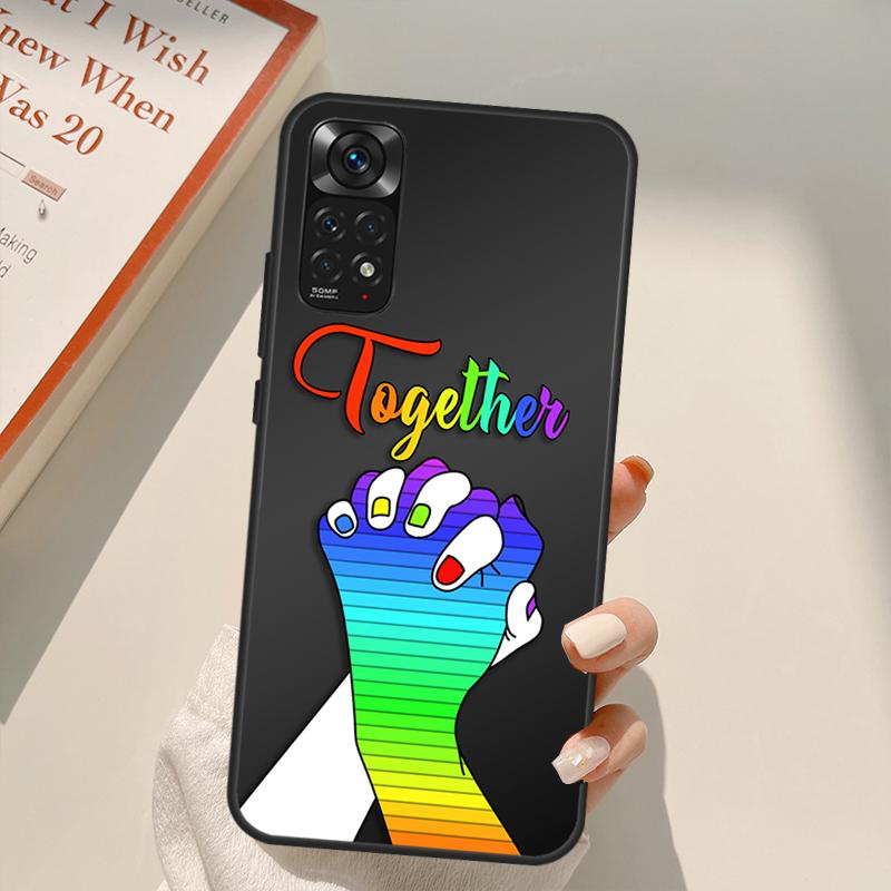 Custodia Amore Pride LGBT Per Xiaomi Redmi Note 11 Pro 8 9 11S 10S 9S Note 10 Pro Cover Per Redmi 10 10C 9A 9C