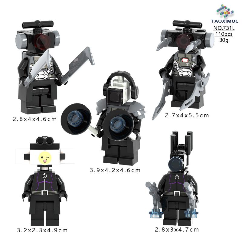 Titan ClockMan Upgrade Blocks TVman Mini Blocks Titan Dragon Drillman Titan Cameraman Building Dark Clock Man Blocks Mini Figure