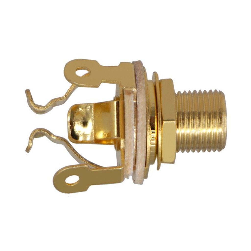 1/4 Guitar Jack Mono Input Jack Metal Electric Guitar Replacement Mono Input or Output Jack Socket 6.35mm Guitar Part