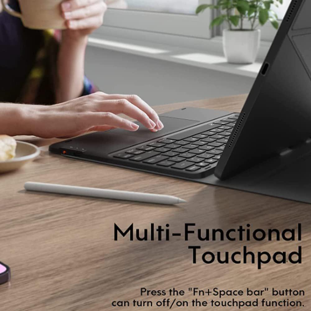 Samsung Tab A11 Touch Backlit A9 Bluetooth Keyboard Protective Case with Pen Slot - X133/X135