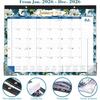 2026 Desk Calendar - JAN 2026 - DEC 2026, 2026 Calendar, Large Desk Calendar with Corner Protectors, 18-Month Calendar with Reference Calendars, for
