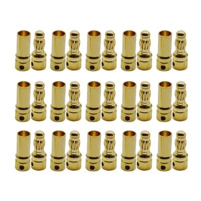 Pack of 15 Pairs 3.5mm Copper Banana Connectors Male and Female Plug for Brushless Motor and Electronic Speed Controller