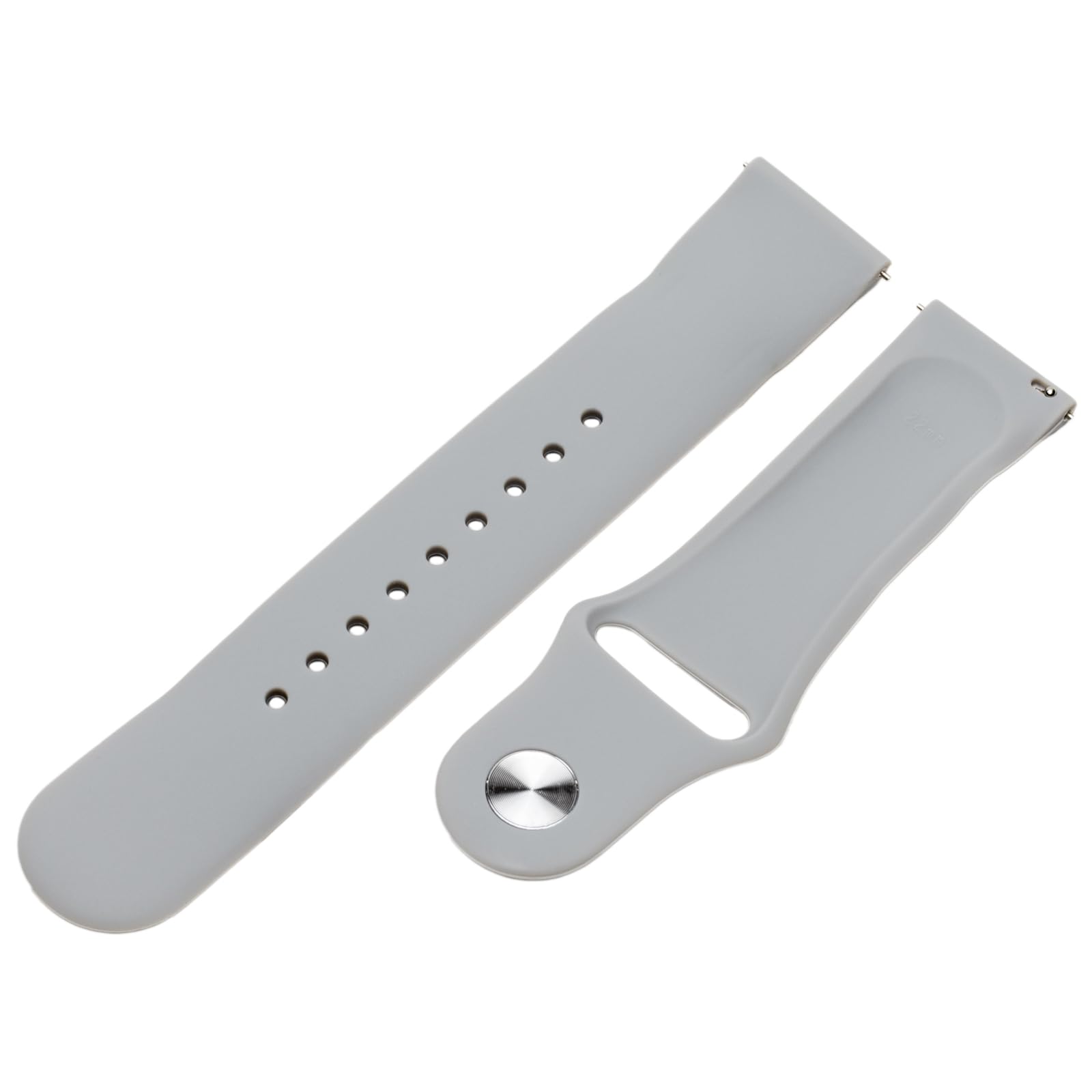 

Watch Replacement Strap Compatible with 22mm to 24mm Silicone Band Gray SU23003GY [Arias]